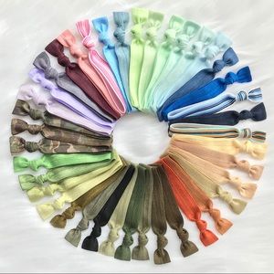Set Of 40 Elastic Hair Ties